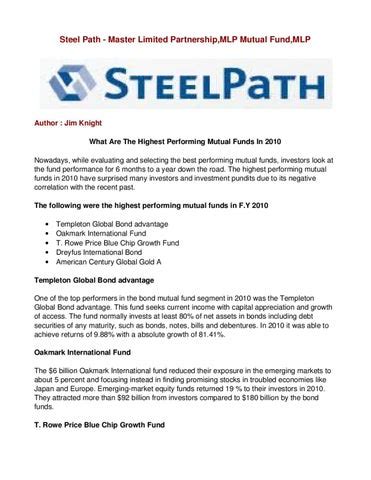 mlprx|steelpath mlp fund fact sheet.